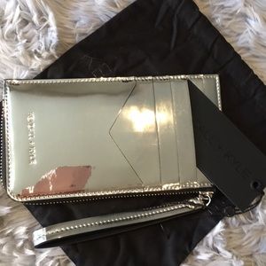 Kendall + Kylie Silver Mirrored Wristlet